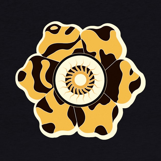 Minimalist Leopard Flowe by yoaz